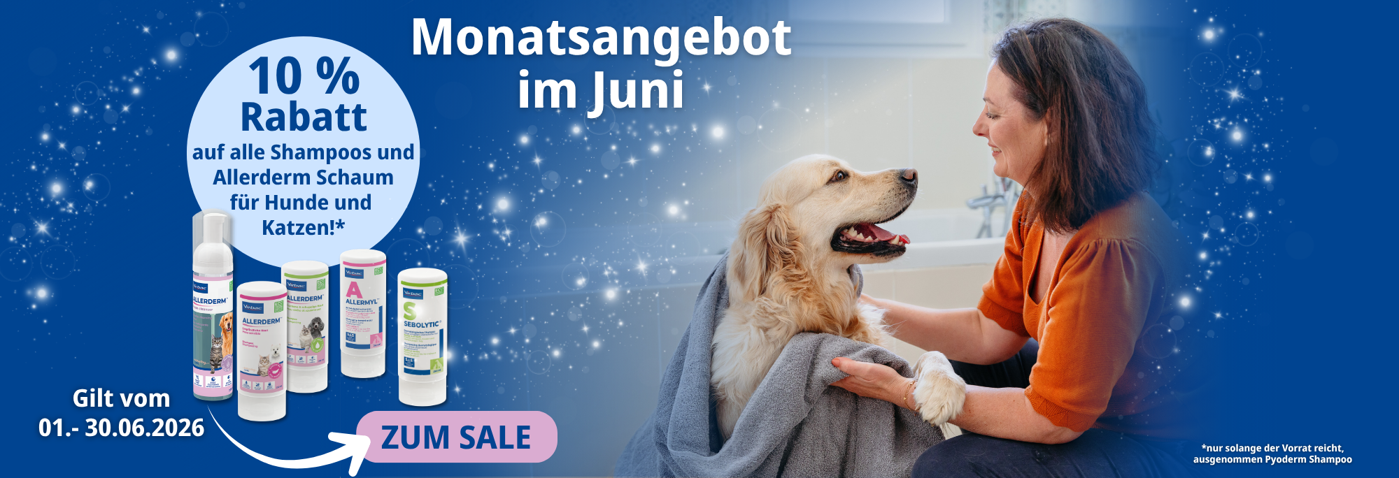 Aktuelles Angebot dermatologische Shampoos f�r Hunde und Katzen