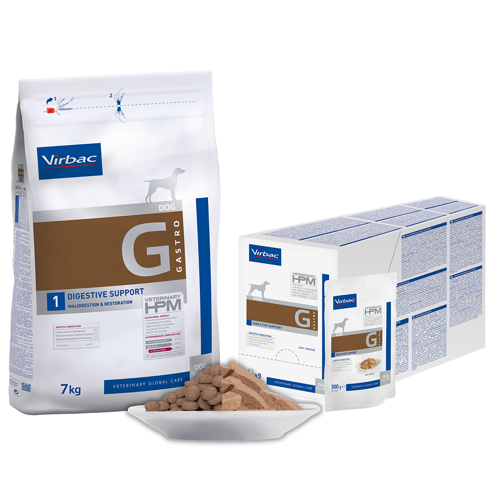 Set Dog Gastro Digestive Support + Nassfutter von Virbac Bild 2