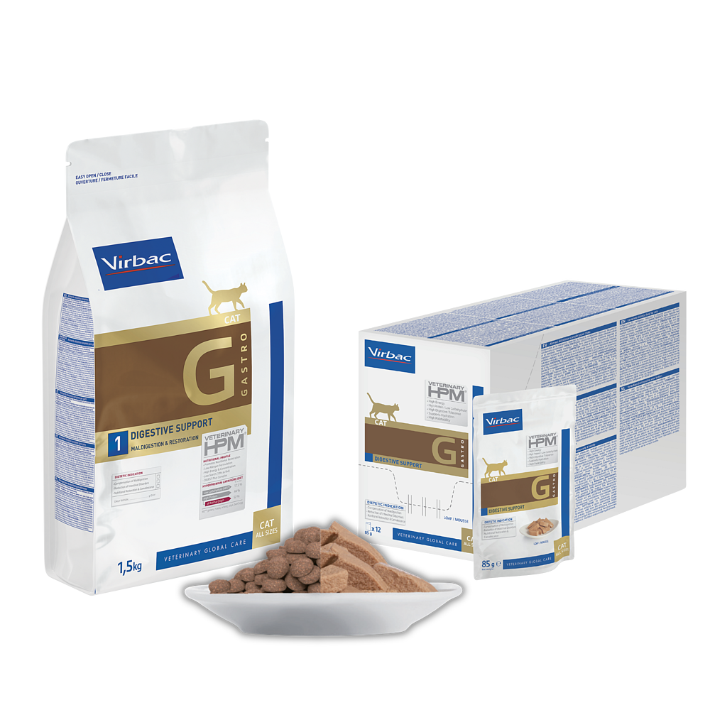 Set Cat Gastro Digestive Support + Nassfutter von Virbac Bild 2