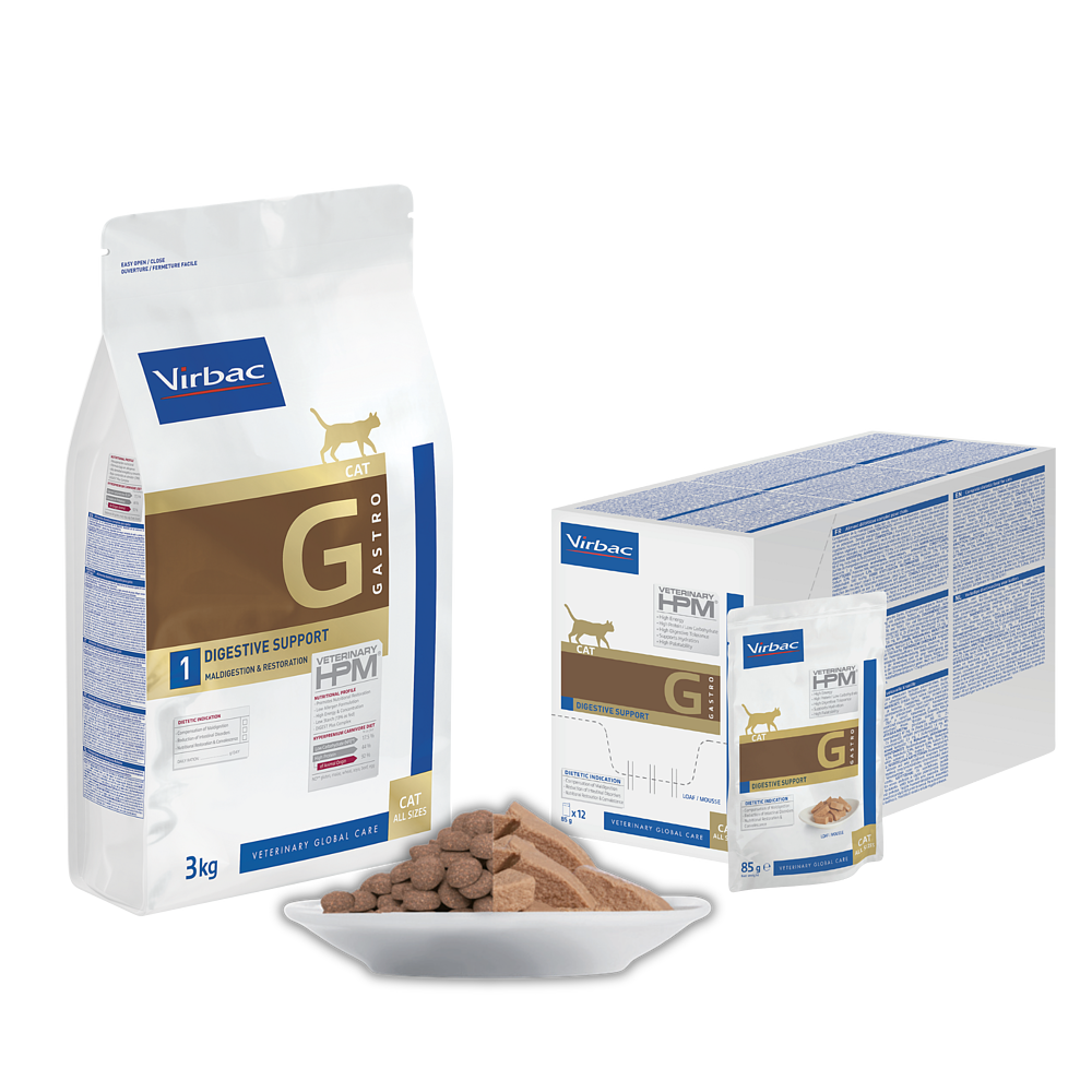 Set Cat Gastro Digestive Support + Nassfutter von Virbac Bild 2
